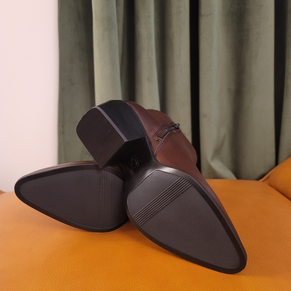 NATURALIZER Fairmonf Brown Leather Ankle Boots Size 7.5 - Picture 7 of 7